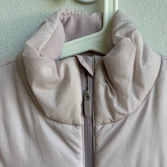 Lululemon Down For It All Vest Dark Chrome Pink 700 Goose Down Size 4 Small - Picture 2 of 7